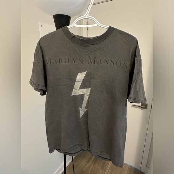 Marilyn Manson Lightning Bolt Vintage Tee - Picture 2 of 10
